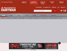 Tablet Screenshot of progressivedairycanada.com